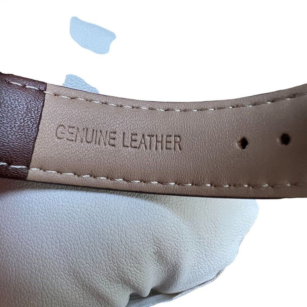 PX Perforated Leather Gold Tone Watch - Picture 6 of 8